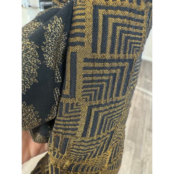 Cotelac France Shift Dress Gold and Black Size S Designer - Picture 10 of 12